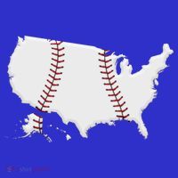 US Map American Baseball Bag