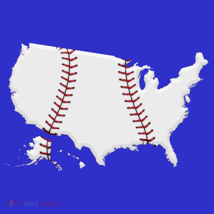 US Map American Baseball Bag
