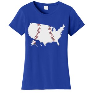 US Map American Baseball Women's T-Shirt