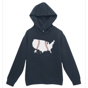 US Map American Baseball Urban Pullover Hoodie