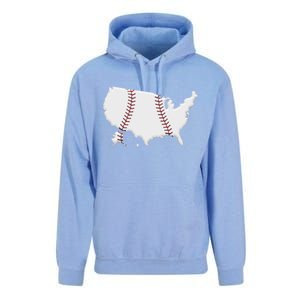 US Map American Baseball Unisex Surf Hoodie