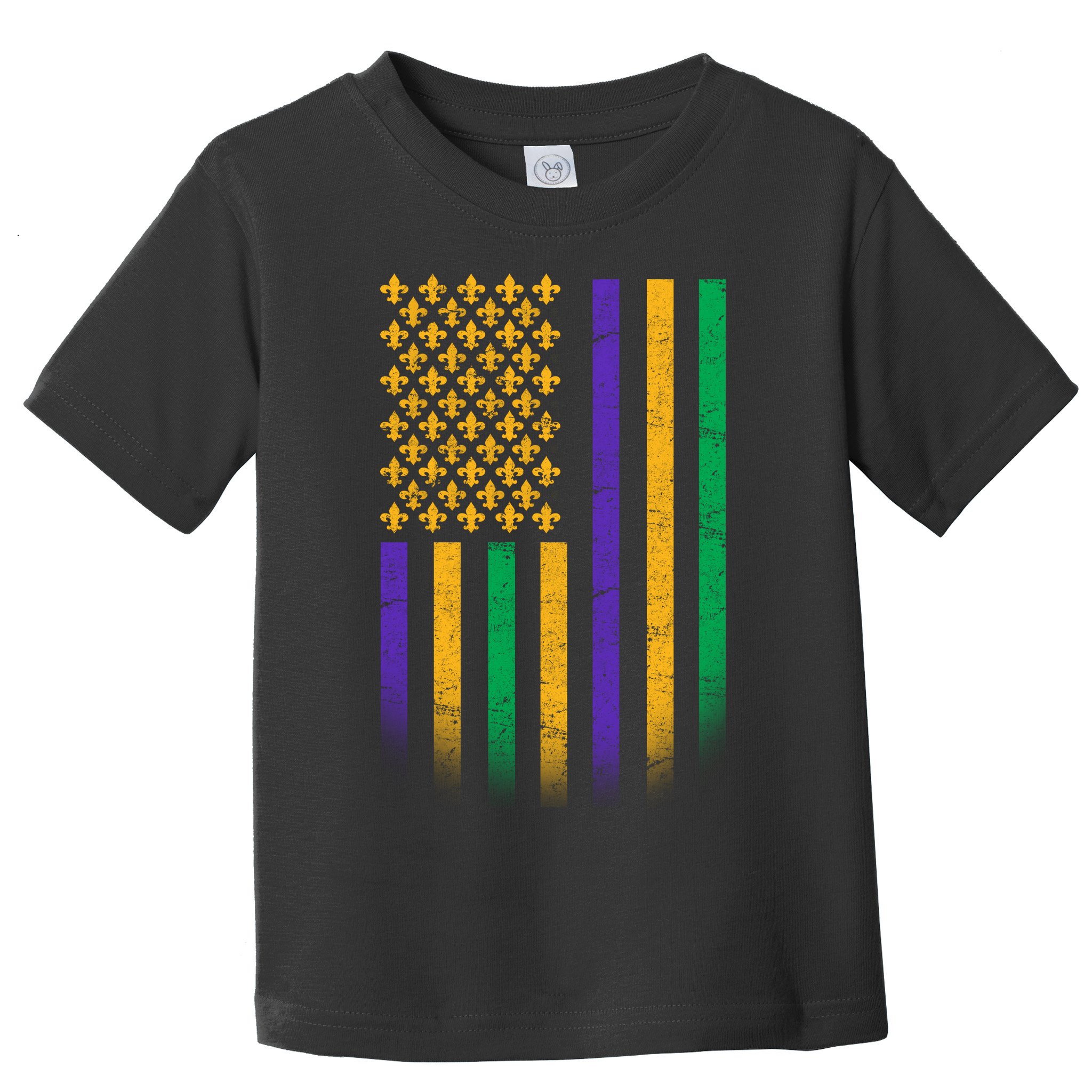 US Mardi Gras Flag Celebration Toddler T-Shirt