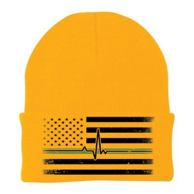 US Military Thin Line Flag Knit Cap Winter Beanie