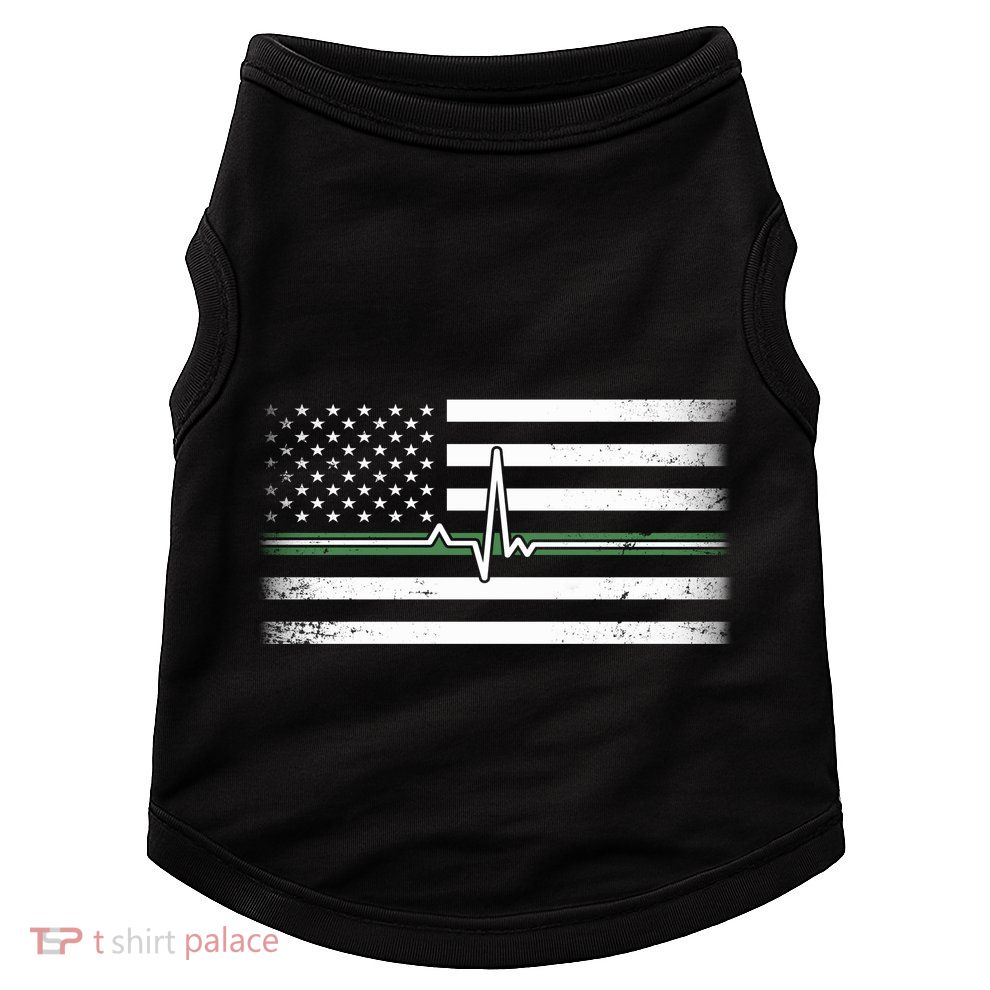 US Military Thin Line Flag Doggie Tank