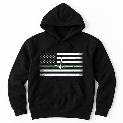 US Military Thin Line Flag Hoodie
