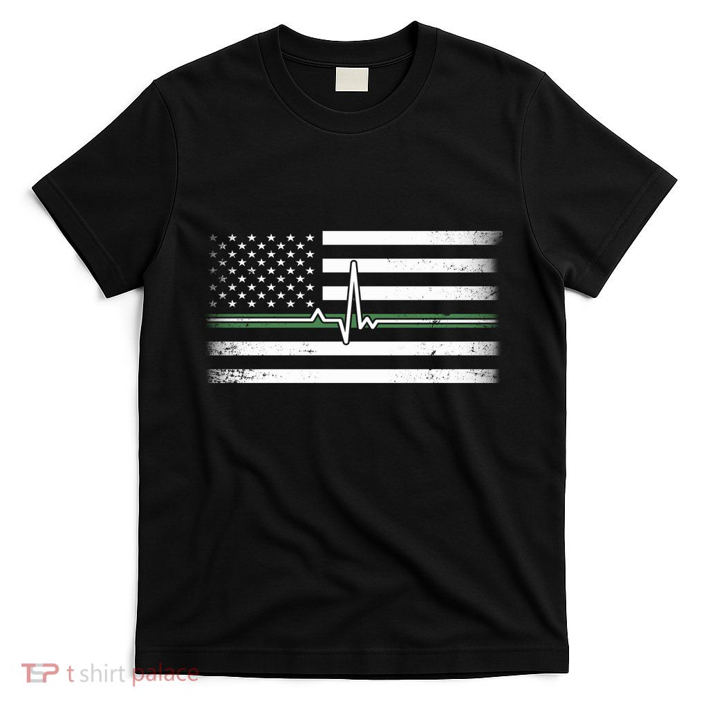 US Military Thin Line Flag T-Shirt