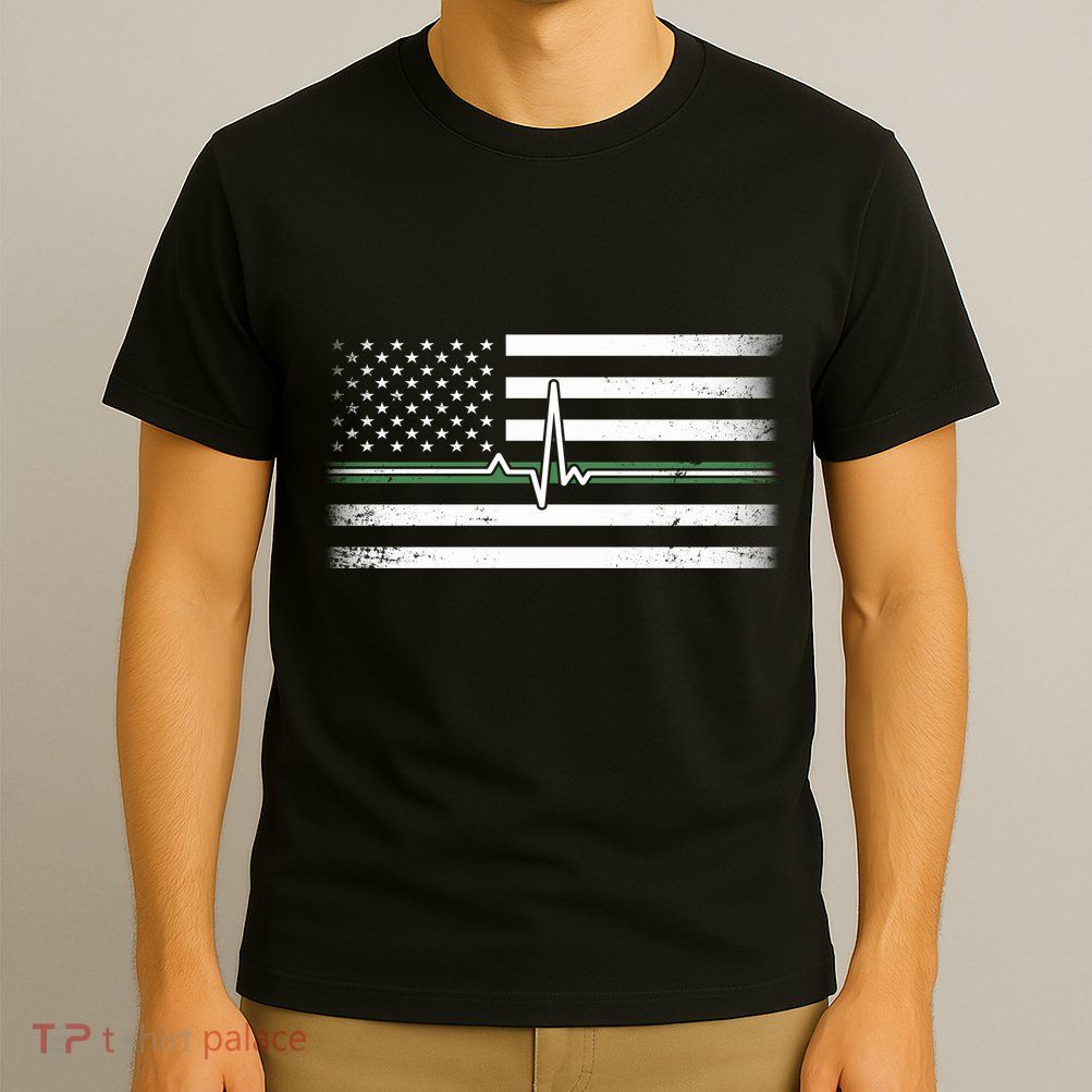 US Military Thin Line Flag T-Shirt