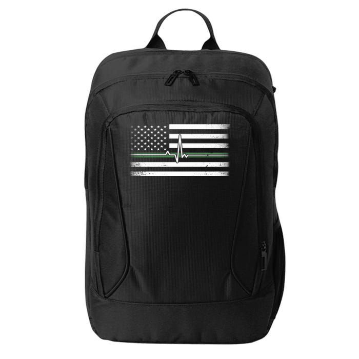 US Military Thin Line Flag City Backpack