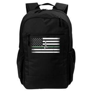 US Military Thin Line Flag Daily Commute Backpack