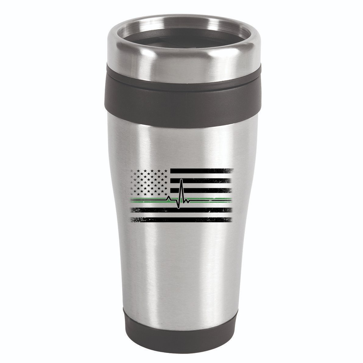 US Military Thin Line Flag 16oz Travel Tumbler