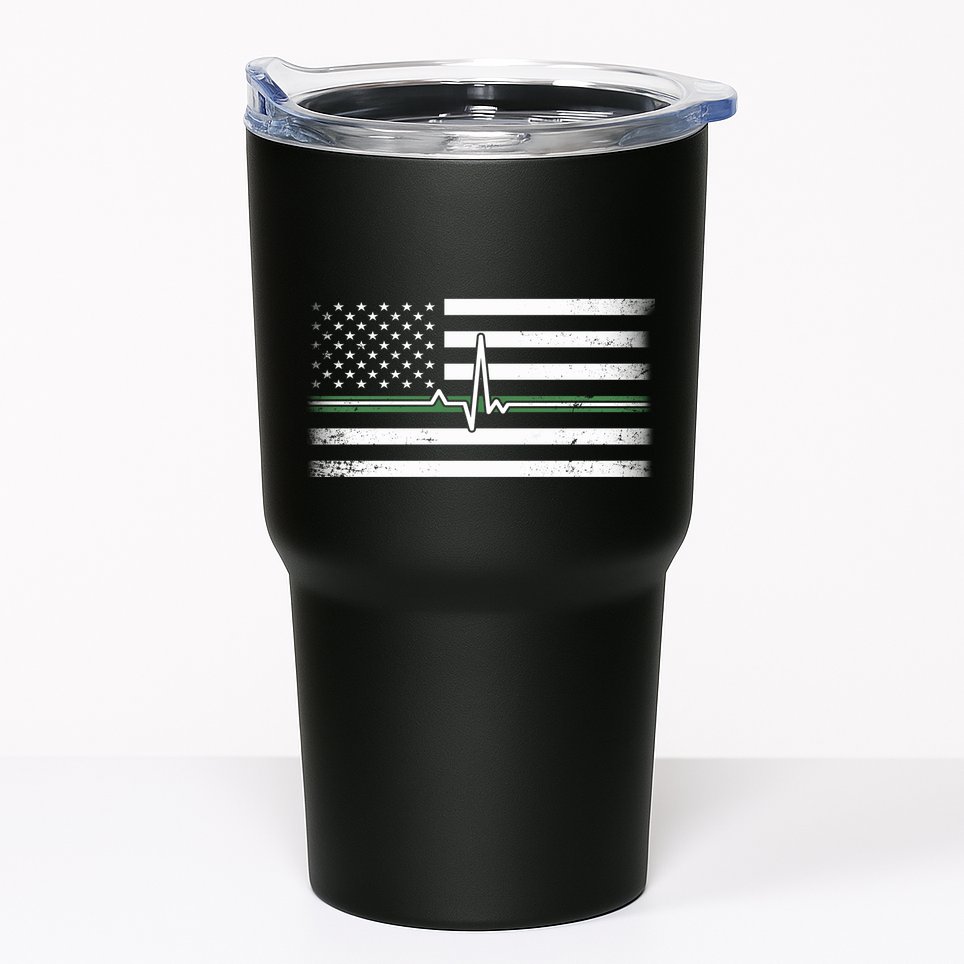 US Military Thin Line Flag Tumbler