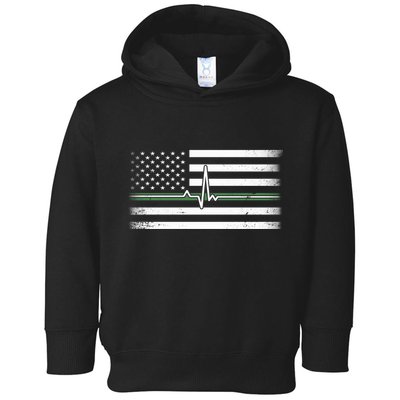 US Military Thin Line Flag Toddler Hoodie