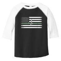 US Military Thin Line Flag Toddler Fine Jersey T-Shirt