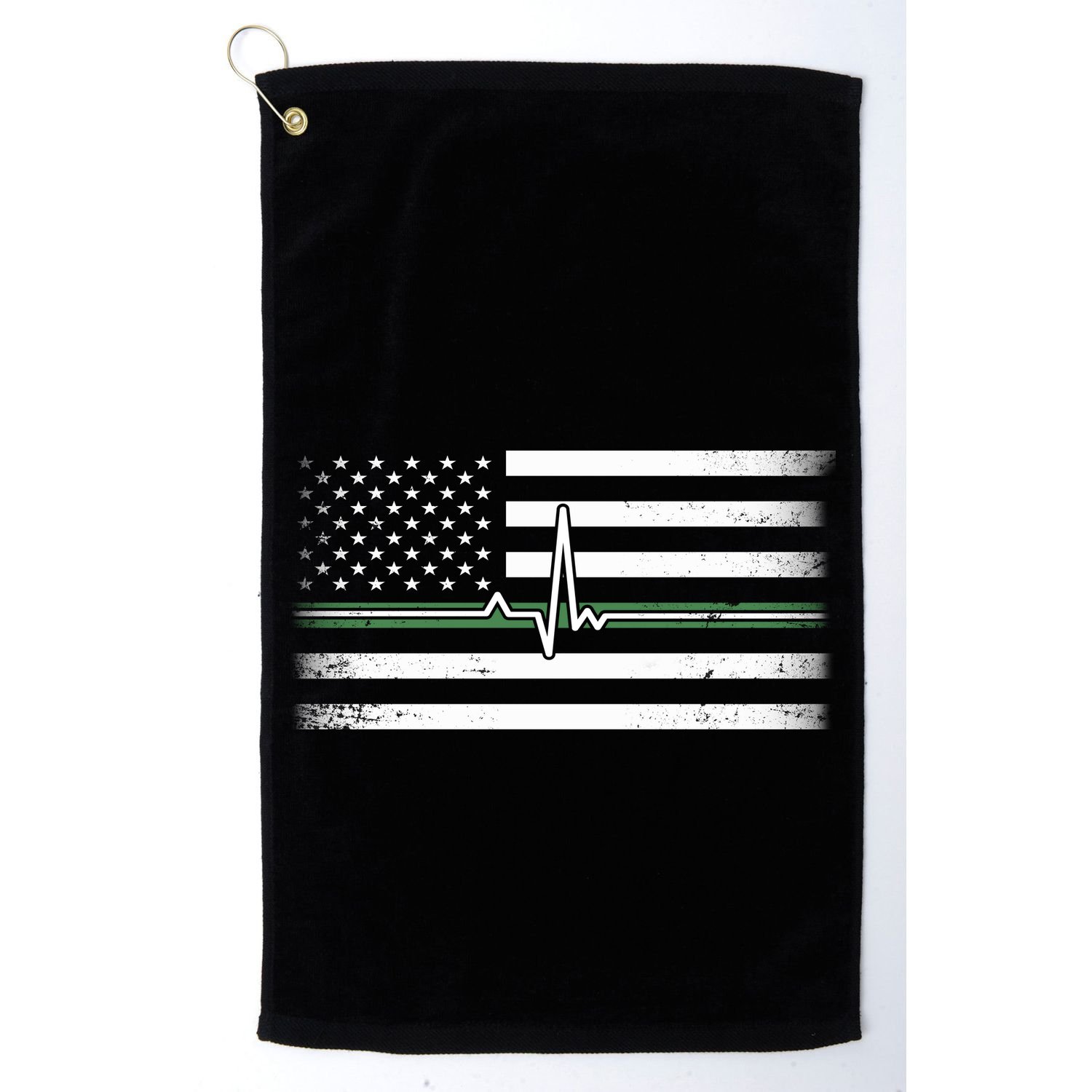 US Military Thin Line Flag Golf Towel