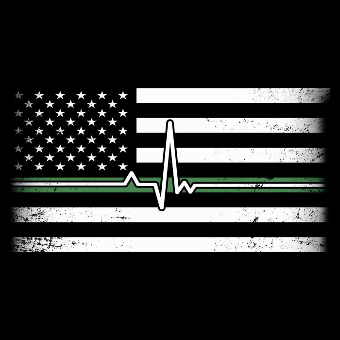US Military Thin Line Flag Visor