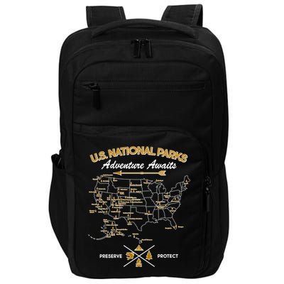 US National Parks Map Adventure Awaits Impact Tech Backpack