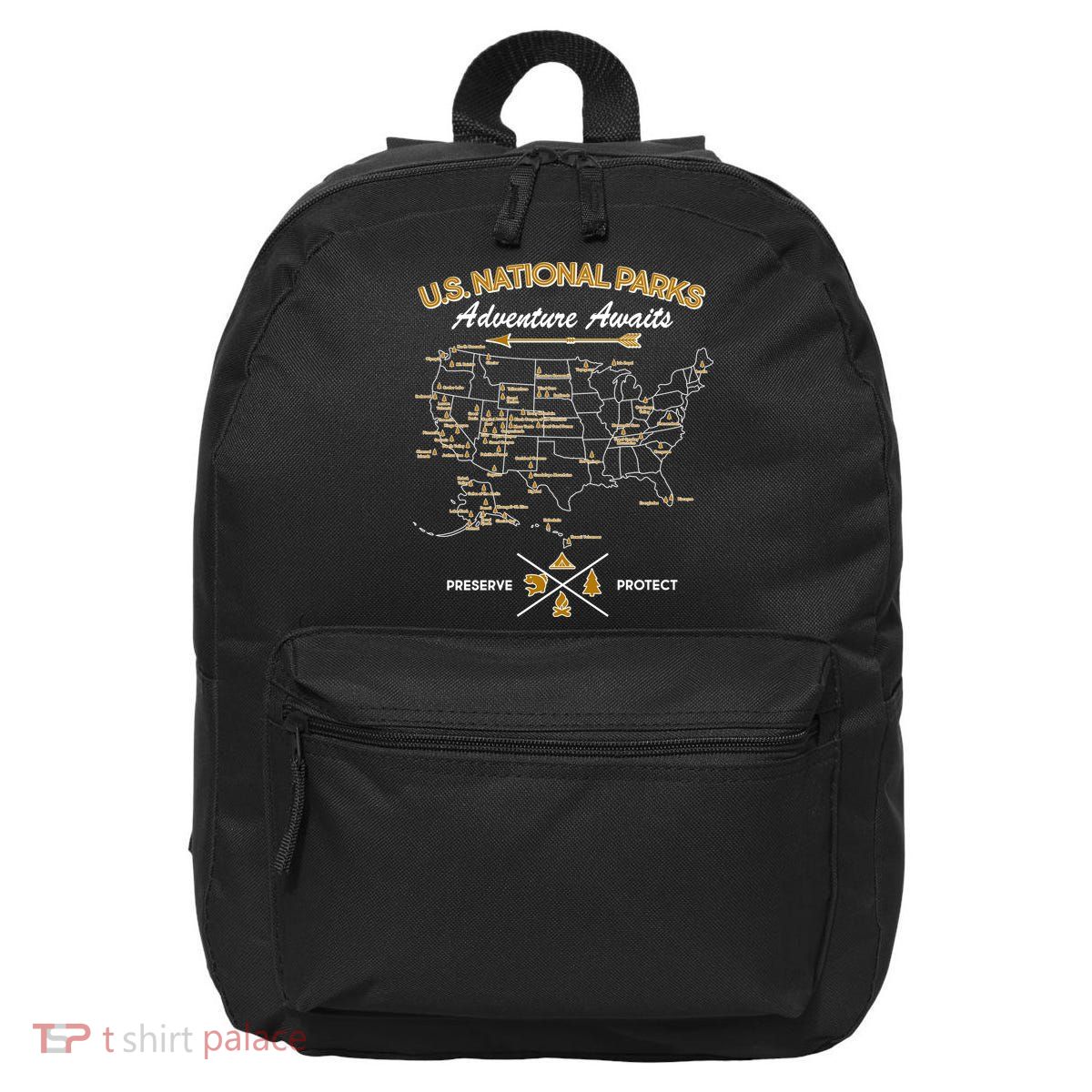 US National Parks Map Adventure Awaits 16 in Basic Backpack