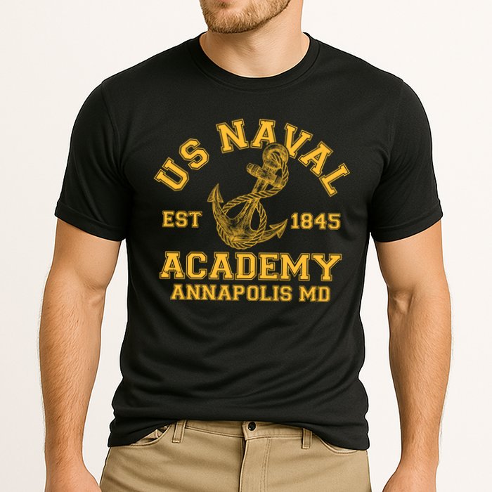 US NAVAL Est 1845 Academy Annapolis MD Performance Shirt
