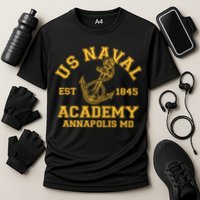 US NAVAL Est 1845 Academy Annapolis MD Performance Shirt