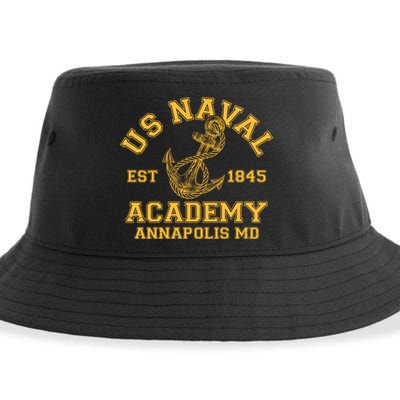US NAVAL Est 1845 Academy Annapolis MD Sustainable Bucket Hat