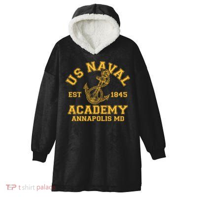 US NAVAL Est 1845 Academy Annapolis MD Hooded Wearable Blanket