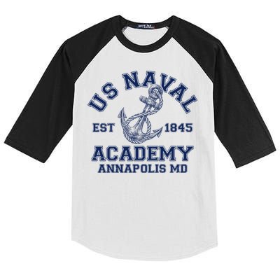 US NAVAL Est 1845 Academy Annapolis MD Kids Colorblock Raglan Jersey