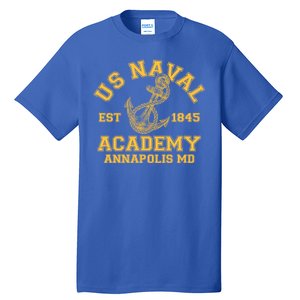 US NAVAL Est 1845 Academy Annapolis MD Tall T-Shirt