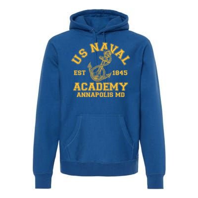 US NAVAL Est 1845 Academy Annapolis MD Premium Hoodie