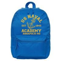 US NAVAL Est 1845 Academy Annapolis MD 16 in Basic Backpack