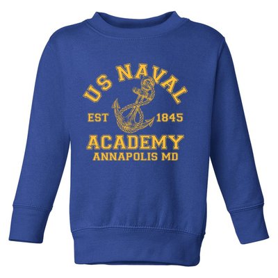 US NAVAL Est 1845 Academy Annapolis MD Toddler Sweatshirt
