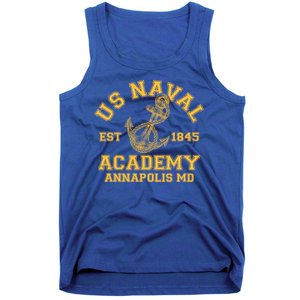 US NAVAL Est 1845 Academy Annapolis MD Tank Top