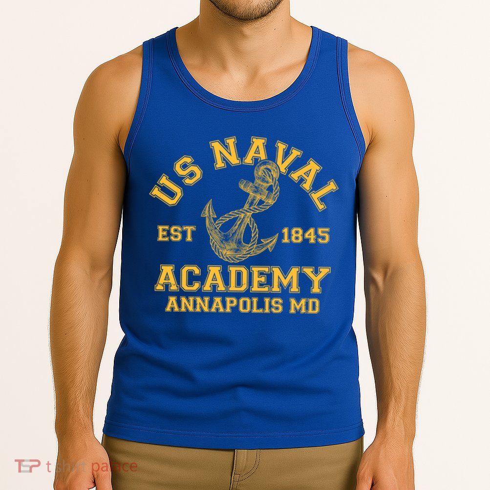 US NAVAL Est 1845 Academy Annapolis MD Tank Top