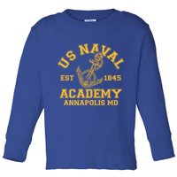 US NAVAL Est 1845 Academy Annapolis MD Toddler Long Sleeve Shirt