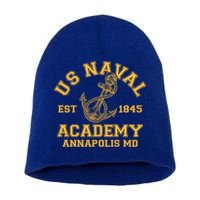US NAVAL Est 1845 Academy Annapolis MD Short Acrylic Beanie