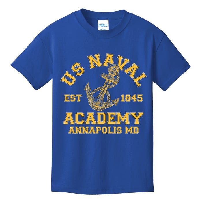 US NAVAL Est 1845 Academy Annapolis MD Kids T-Shirt
