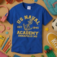 US NAVAL Est 1845 Academy Annapolis MD Kids T-Shirt