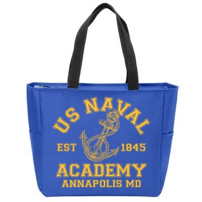 US NAVAL Est 1845 Academy Annapolis MD Zip Tote Bag