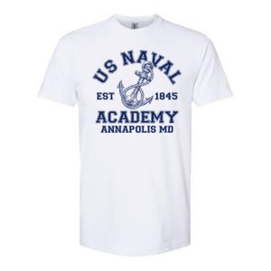 US NAVAL Est 1845 Academy Annapolis MD Softstyle CVC T-Shirt