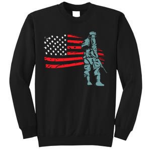 US Soldier American Flag Sweatshirt