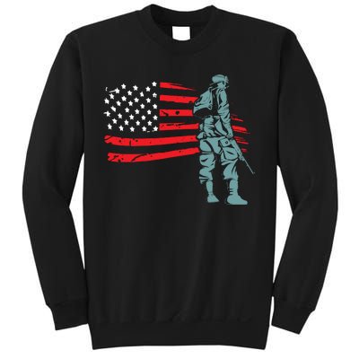 US Soldier American Flag Sweatshirt