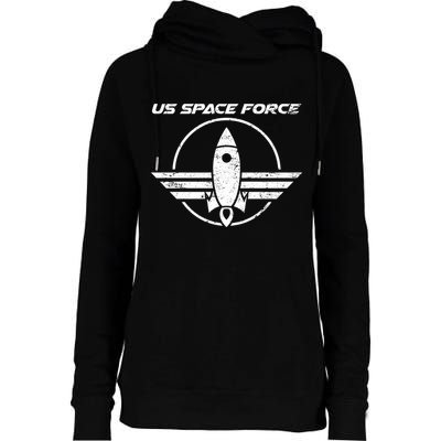 US Space Force Womens Funnel Neck Pullover Hood