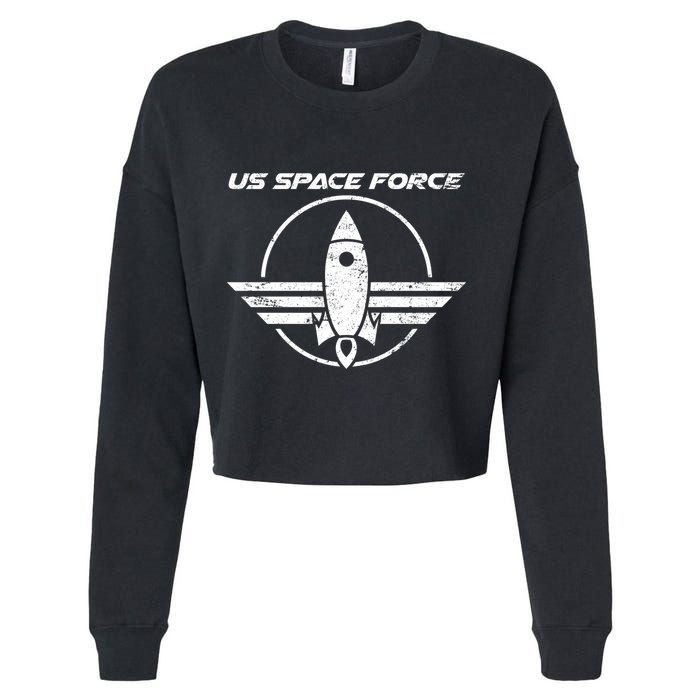 US Space Force Cropped Pullover Crew
