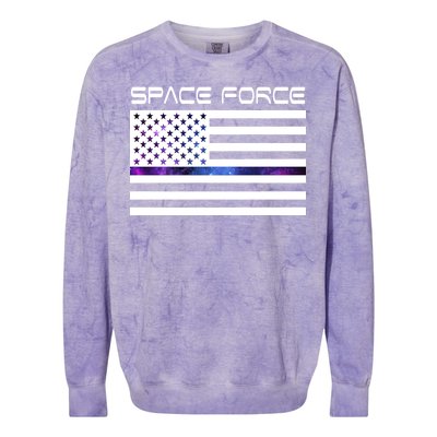 US Space Force Flag Colorblast Crewneck Sweatshirt