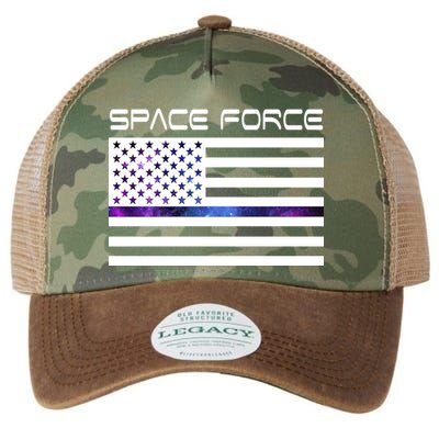 US Space Force Flag Legacy Tie Dye Trucker Hat