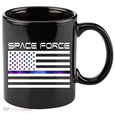 US Space Force Flag 11oz C Handle Ceramic Mug