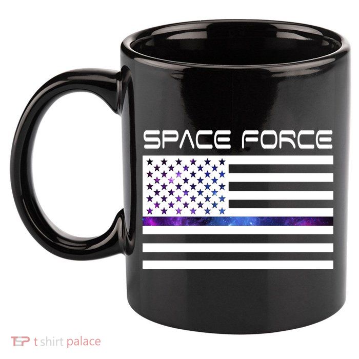 US Space Force Flag 11oz C Handle Ceramic Mug