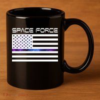 US Space Force Flag 11oz C Handle Ceramic Mug