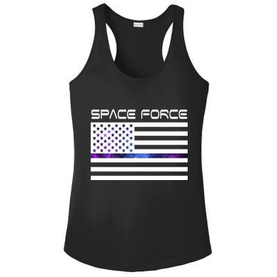 US Space Force Flag Ladies PosiCharge Competitor Racerback Tank