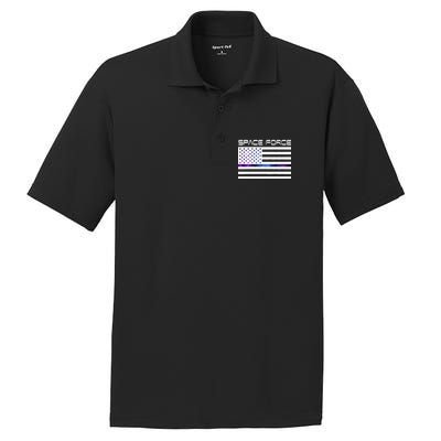 US Space Force Flag PosiCharge RacerMesh Polo