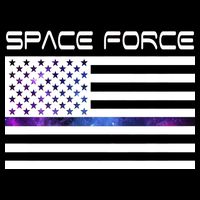 US Space Force Flag Cropped Pullover Crew